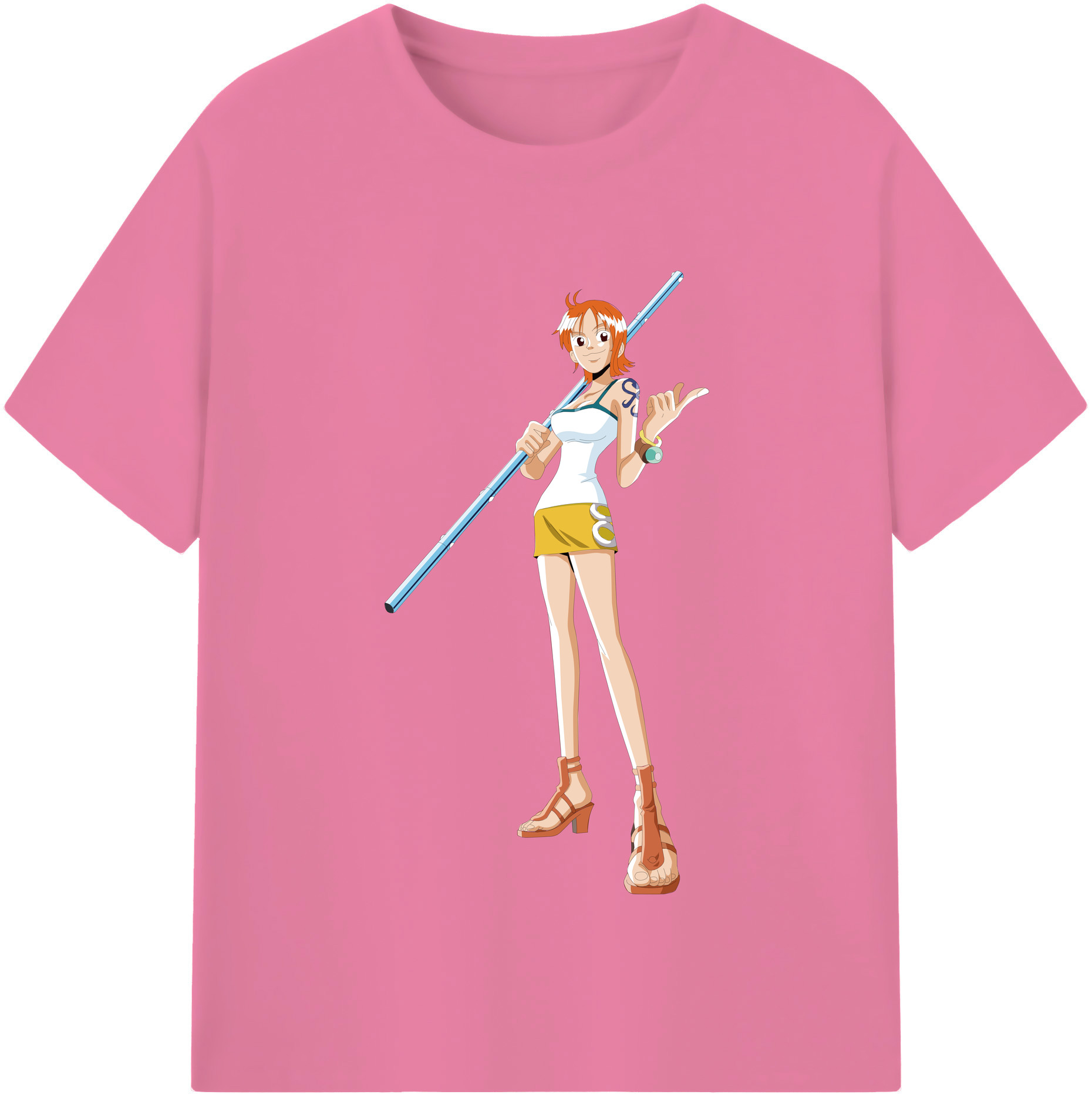 ワンピース ナミ ONE PIECE Nami 綿100％半袖Tシャツ（フロントプリント）